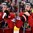 ST. PETERSBURG, RUSSIA - MAY 12: Canada's Connor McDavid #97 and Ryan O'Reilly #90 enjoy their national anthem after a 5-2 win over Team Germany during preliminary round action at the 2016 IIHF Ice Hockey World Championship. (Photo by Minas Panagiotakis/HHOF-IIHF Images)

